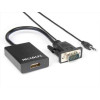 VGA M to HDMI F con audio Jack 3,5mm