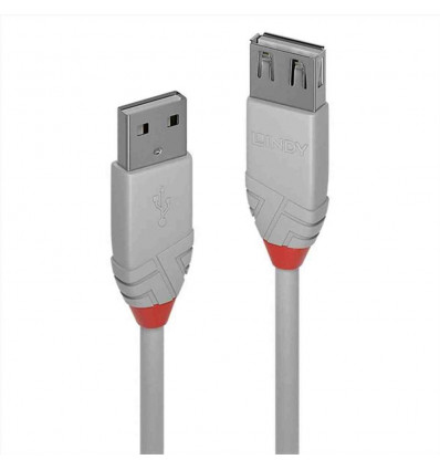 PROLUNGA USB 2.0 TIPO A GRIGIO, 0,2M