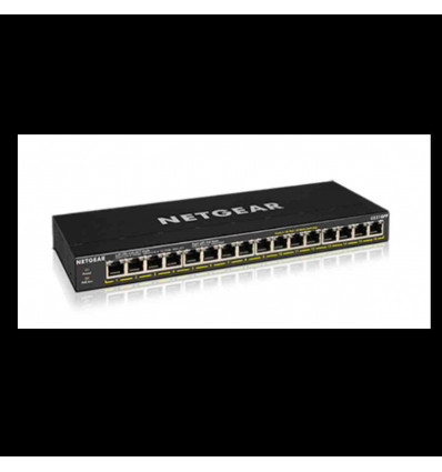 GS316PP-100EUS - Netgear Switch Unmanaged Gigabit Ethernet (10 100 1000) Nero POE