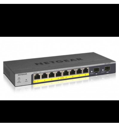 NETGEAR GS110TP Switch Smart Managed Pro 8 porte Gigabit PoE (budget 46W),Garanzia a vita