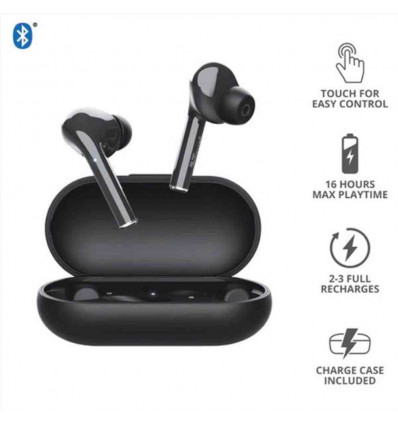 NIKA TOUCH BLUETOOTH WIRELESS EARPHONE BLACK