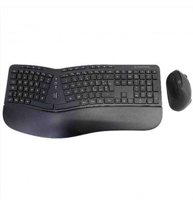 KIT TASTIERA E MOUSE ERGONOMICI WIRELESS