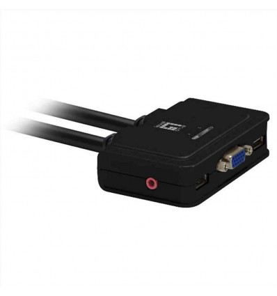 LEVELONE KVM-0223 - KVM SWITCH 2-PORTE USB VGA con Supporto Audio