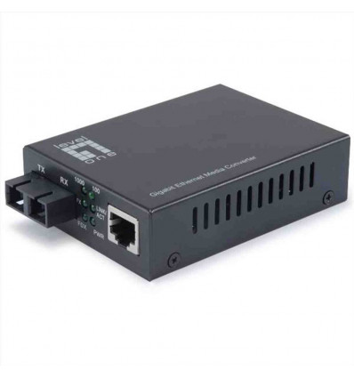 LEVELONE GVT-2001 - MEDIA CONVERTER GIGABIT da RJ45 a SC, Fibra MultiModale, 550m