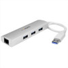 Hub USB 3.0 a 3 porte NIC Gbe