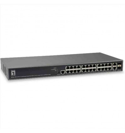 LEVELONE GEP-2682 - SWITCH 26-PORTE GIGABIT L3 LITE MANAGED PO3 370W, 2x SFP RJ45 COMBO