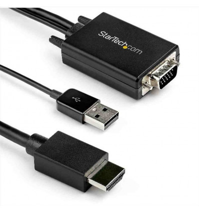 Cavo adattatore convertitore da VGA a HDMI con audio USB 2m