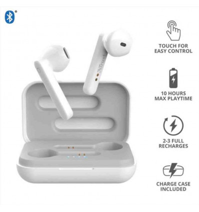 PRIMO TOUCH BT EARPHONES WHITE