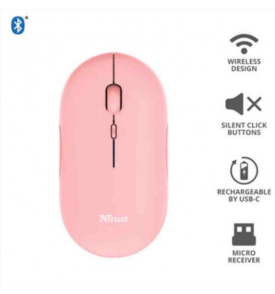 PUCK WIRELESS MOUSE PINK