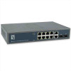 LEVELONE GEP-1221 - SWITCH 12-PORTE GIGAGIT POE 150W, IEEE 802.3af at, (10-ports Gigabit + 2 SFP)