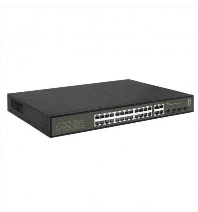 LEVELONE GES-2128P - SWITCH HILBERT 28-PORTE GIGABIT SMART LITE POE 802.3at af 380W, 24x PoE + 4x Gigabit SFP RJ45 Combo