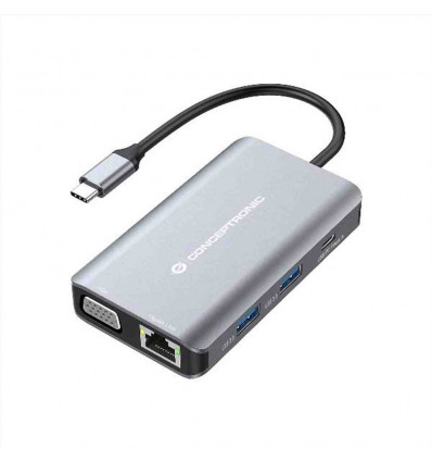 DOCKING STATION 7-IN-1 USB 3.2 GEN.1 - HDMI, VGA, GbE LAN, 3x USB-A 3.0, 100W USB PD