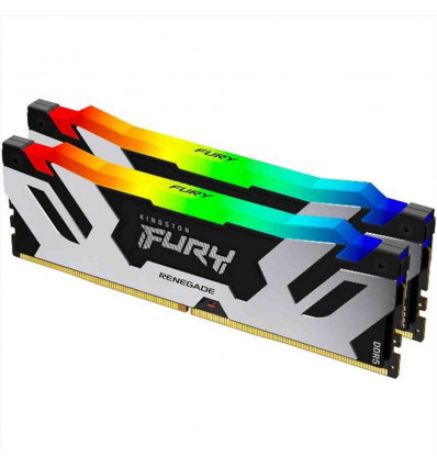 Kingston - FURY 32GB (2x16GB) DDR5 6400MT s CL32 Renegade Silver Black RGB XMP