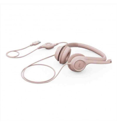 CUFFIA H390 USB CABLATA - ROSA