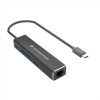 ADATTATORE DI RETE 2.5G USB 3.2 Gen 1 con HUB USB (2x USB-A & 2x USB-C)