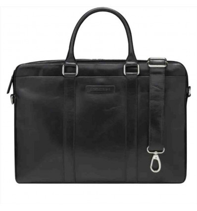 Nordborg 15" Borsa in pelle - Nero