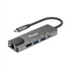 EQUIP - ADATTATORE USB-C 5 in 1, HDMI 4K 30Hz, Gigabit Lan, 1x USB-C PD 100W, 2x USB 3.2 Gen 1