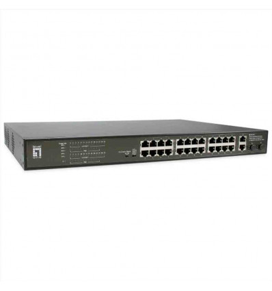 LEVELONE FGP-2831 - SWITCH 28-PORTE FAST ETHERNET POE 390W - 24x PoE + 2x Gigabit RJ45 + 2x Gigabit SFP