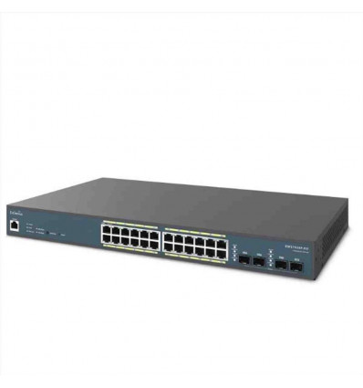 EWS7928P-FIT - Switch 24-port GbE PoE.af/at(+) 185W 4xSFP L2 19i