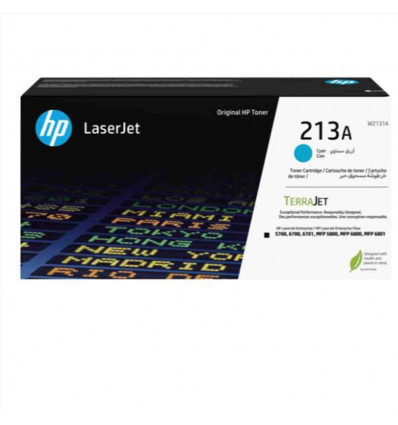 Cartuccia toner originale ciano LaserJet HP 213A