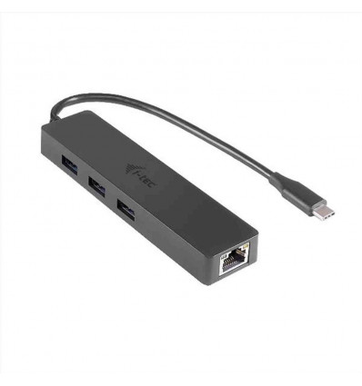 HUB USB C a 3 porte 3.0 + RJ45 LAN Ethernet