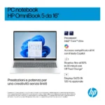 HP OmniBook 5 AI 16-af1019nl Intel Core Ultra 5 225U Computer portatile 40,6 cm (16") 2K 16 GB LPDDR5x-SDRAM 1 TB SSD Wi-Fi 6 (802.11ax) Windows 11 Home AI PC Argento - immagine 2