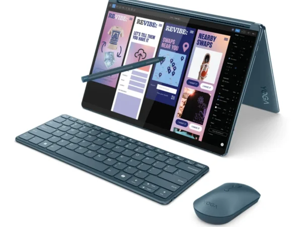 Lenovo Yoga Book 9 13IMU9 Intel Core Ultra 7 155U Ibrido (2 in 1) 33,8 cm (13.3") Touch screen 2.8K 32 GB LPDDR5x-SDRAM 1 TB SSD Wi-Fi 6E (802.11ax) Windows 11 Home Italiano Colore foglia di tè