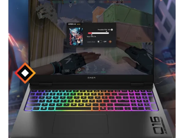 HP OMEN MAX Gaming Laptop 16-ah0012nl Intel Core Ultra 7 255HX Computer portatile 40,6 cm (16") WQXGA 32 GB DDR5-SDRAM 1 TB SSD NVIDIA GeForce RTX 5080 Wi-Fi 6E (802.11ax) Windows 11 Home AI PC Nero