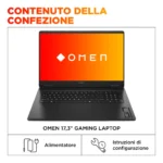 HP OMEN Gaming 17-db1003nl Copilot+ PC AMD Ryzen AI 9 365 Computer portatile 43,9 cm (17.3") Quad HD 32 GB DDR5-SDRAM 1 TB SSD NVIDIA GeForce RTX 5070 Wi-Fi 6 (802.11ax) Windows 11 Home Nero - immagine 4