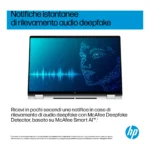 HP OmniBook X Flip 2-in-1 Laptop Next Gen AI 16-as0028nl Copilot+ PC Intel Core Ultra 7 258V 40,6 cm (16") Touch screen 2K 32 GB LPDDR5x-SDRAM Wi-Fi 6E (802.11ax) Windows 11 Home Argento - immagine 8