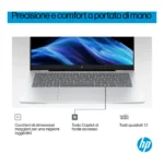 HP OmniBook 7 Laptop AI 14-fr0028nl Intel Core Ultra 7 255H Computer portatile 35,6 cm (14") 2K 32 GB LPDDR5-SDRAM Wi-Fi 7 (802.11be) Windows 11 Home AI PC Argento - immagine 6