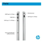 HP OmniBook 3 NGAI OmniBook 3 Next Gen AI 15-fn0010nl Copilot+ PC AMD Ryzen AI 7 350 Computer portatile 39,6 cm (15.6") Full HD 32 GB DDR5-SDRAM 1 TB SSD Wi-Fi 6 (802.11ax) Windows 11 Home Argento - immagine 3