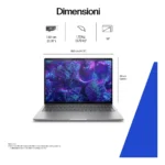 HP ZBook 8 G1i Mobile Workstation Intel Core Ultra 7 255H Workstation mobile 40,6 cm (16") Touch screen WUXGA 24 GB DDR5-SDRAM 1 TB SSD NVIDIA RTX 500 Ada Wi-Fi 7 (802.11be) Windows 11 Pro AI Workstation, AI PC Grigio - immagine 3