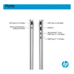 HP OmniBook X Flip 2-in-1 Laptop Next Gen AI 16-as0028nl Copilot+ PC Intel Core Ultra 7 258V 40,6 cm (16") Touch screen 2K 32 GB LPDDR5x-SDRAM Wi-Fi 6E (802.11ax) Windows 11 Home Argento - immagine 2