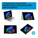 HP OmniBook X Flip 2-in-1 Laptop Next Gen AI 16-as0028nl Copilot+ PC Intel Core Ultra 7 258V 40,6 cm (16") Touch screen 2K 32 GB LPDDR5x-SDRAM Wi-Fi 6E (802.11ax) Windows 11 Home Argento - immagine 6