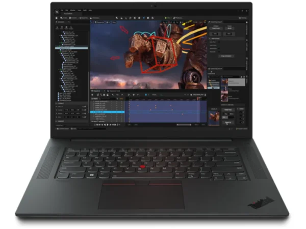 Lenovo ThinkPad P1 Gen 6 Intel Core i7 i7-13800H Workstation mobile 40,6 cm (16") WQXGA 32 GB DDR5-SDRAM 1 TB SSD NVIDIA GeForce RTX 4080 Wi-Fi 6E (802.11ax) Windows 11 Pro Italiano Nero