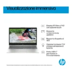 HP Laptop AI 15-fd2016nl Intel Core Ultra 7 255U Computer portatile 39,6 cm (15.6") Full HD 24 GB DDR5-SDRAM 1 TB SSD Wi-Fi 6 (802.11ax) Windows 11 Home AI PC Argento - immagine 7