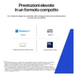HP ZBook 8 G1i Mobile Workstation Intel Core Ultra 7 255H Workstation mobile 40,6 cm (16") Touch screen WUXGA 24 GB DDR5-SDRAM 1 TB SSD NVIDIA RTX 500 Ada Wi-Fi 7 (802.11be) Windows 11 Pro AI Workstation, AI PC Grigio - immagine 8