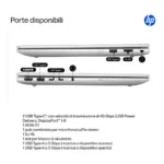 HP ProBook 4 G1q Next Gen AI PC Copilot+ PC Qualcomm Snapdragon X1-26-100 Computer portatile 35,6 cm (14") WUXGA 16 GB LPDDR5x-SDRAM 512 GB SSD Wi-Fi 6E (802.11ax) Windows 11 Pro Argento - immagine 3