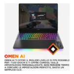 HP OMEN MAX Gaming Laptop 16-ak0005nl Copilot+ PC AMD Ryzen AI 9 375 Computer portatile 40,6 cm (16") WQXGA 32 GB DDR5-SDRAM NVIDIA GeForce RTX 5080 Wi-Fi 7 (802.11be) FreeDOS Nero - immagine 8