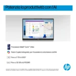 HP OmniBook 5 AI 16-af1019nl Intel Core Ultra 5 225U Computer portatile 40,6 cm (16") 2K 16 GB LPDDR5x-SDRAM 1 TB SSD Wi-Fi 6 (802.11ax) Windows 11 Home AI PC Argento - immagine 6