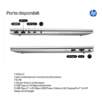 HP ProBook 4 G1iR Intel Core i5 i5-1334U Computer portatile 40,6 cm (16") WUXGA 16 GB DDR5-SDRAM 512 GB SSD Wi-Fi 6E (802.11ax) Windows 11 Pro Argento - immagine 3