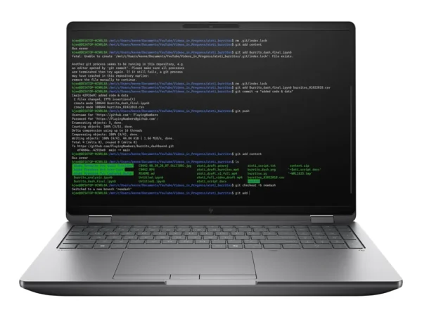 HP ZBook Fury G1i Wolf Pro Security Edition Intel Core Ultra 7 255HX Workstation mobile 40,6 cm (16") 2.5K 32 GB DDR5-SDRAM 1 TB SSD NVIDIA RTX PRO 3000 Blackwell Wi-Fi 7 (802.11be) Windows 11 Pro AI Workstation, AI PC Argento