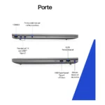 HP ZBook 8 G1i Mobile Workstation Intel Core Ultra 7 255H Workstation mobile 40,6 cm (16") Touch screen WUXGA 24 GB DDR5-SDRAM 1 TB SSD NVIDIA RTX 500 Ada Wi-Fi 7 (802.11be) Windows 11 Pro AI Workstation, AI PC Grigio - immagine 2