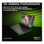 HP OMEN Gaming 17-db1003nl Copilot+ PC AMD Ryzen AI 9 365 Computer portatile 43,9 cm (17.3") Quad HD 32 GB DDR5-SDRAM 1 TB SSD NVIDIA GeForce RTX 5070 Wi-Fi 6 (802.11ax) Windows 11 Home Nero - immagine 6