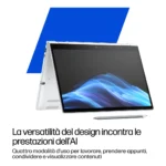 HP EliteBook 8 Flip G1i AI Intel Core Ultra 7 255U Ibrido (2 in 1) 33,8 cm (13.3") Touch screen WUXGA 32 GB LPDDR5x-SDRAM 1 TB SSD Wi-Fi 6E (802.11ax) Windows 11 Pro AI PC Argento - immagine 4