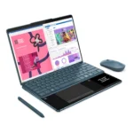 Lenovo Yoga Book 9 13IMU9 Intel Core Ultra 7 155U Ibrido (2 in 1) 33,8 cm (13.3") Touch screen 2.8K 32 GB LPDDR5x-SDRAM 1 TB SSD Wi-Fi 6E (802.11ax) Windows 11 Home Italiano Colore foglia di tè - immagine 2