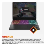 HP OMEN MAX Gaming 16-ah0021nl Intel Core Ultra 7 255HX Computer portatile 40,6 cm (16") WQXGA 32 GB DDR5-SDRAM 1 TB SSD NVIDIA GeForce RTX 5070 Wi-Fi 6E (802.11ax) Windows 11 Home AI PC Nero - immagine 7