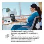 HP EliteBook X Flip G1i Next Gen AI Wolf Pro Security Edition Copilot+ PC Intel Core Ultra 7 256V Ibrido (2 in 1) 35,6 cm (14") Touch screen WUXGA 16 GB LPDDR5x-SDRAM 1 TB SSD Wi-Fi 7 (802.11be) Windows 11 Pro Blu - immagine 4