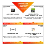 HP OMEN Gaming 17-db1003nl Copilot+ PC AMD Ryzen AI 9 365 Computer portatile 43,9 cm (17.3") Quad HD 32 GB DDR5-SDRAM 1 TB SSD NVIDIA GeForce RTX 5070 Wi-Fi 6 (802.11ax) Windows 11 Home Nero - immagine 2